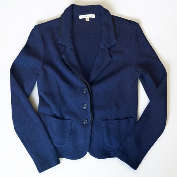 CAbi Breakthrough Navy Blazer Jacket Women's Size Small - Picture 3 of 7